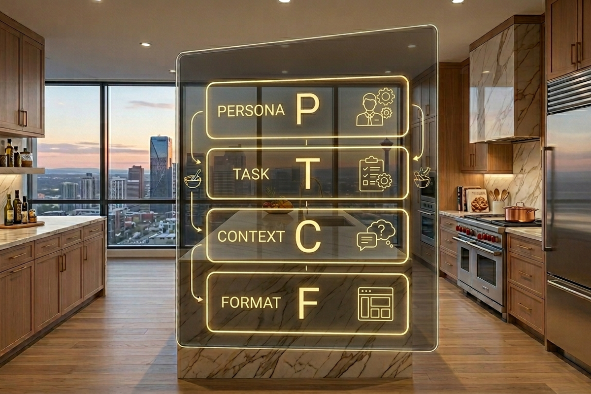 prompting image in kitchen
