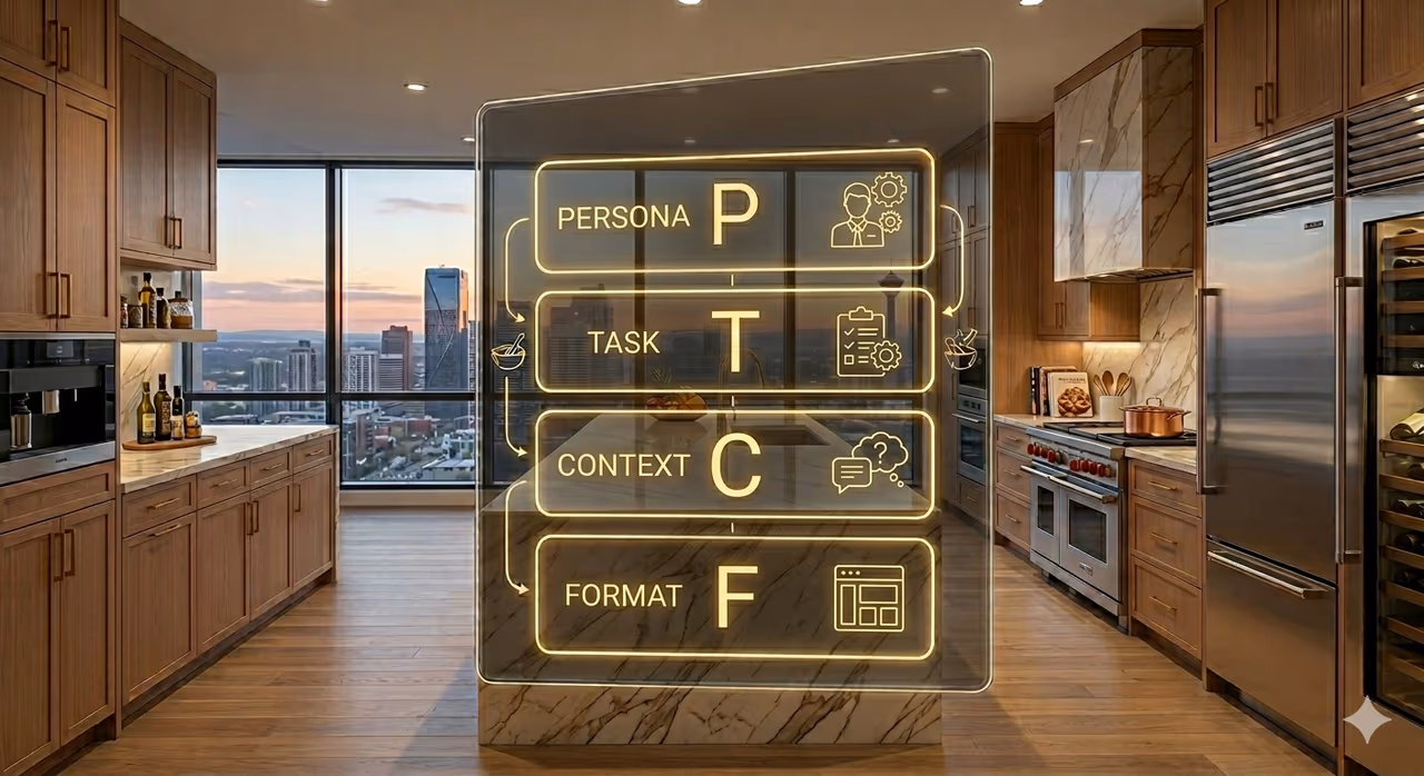prompting image in kitchen