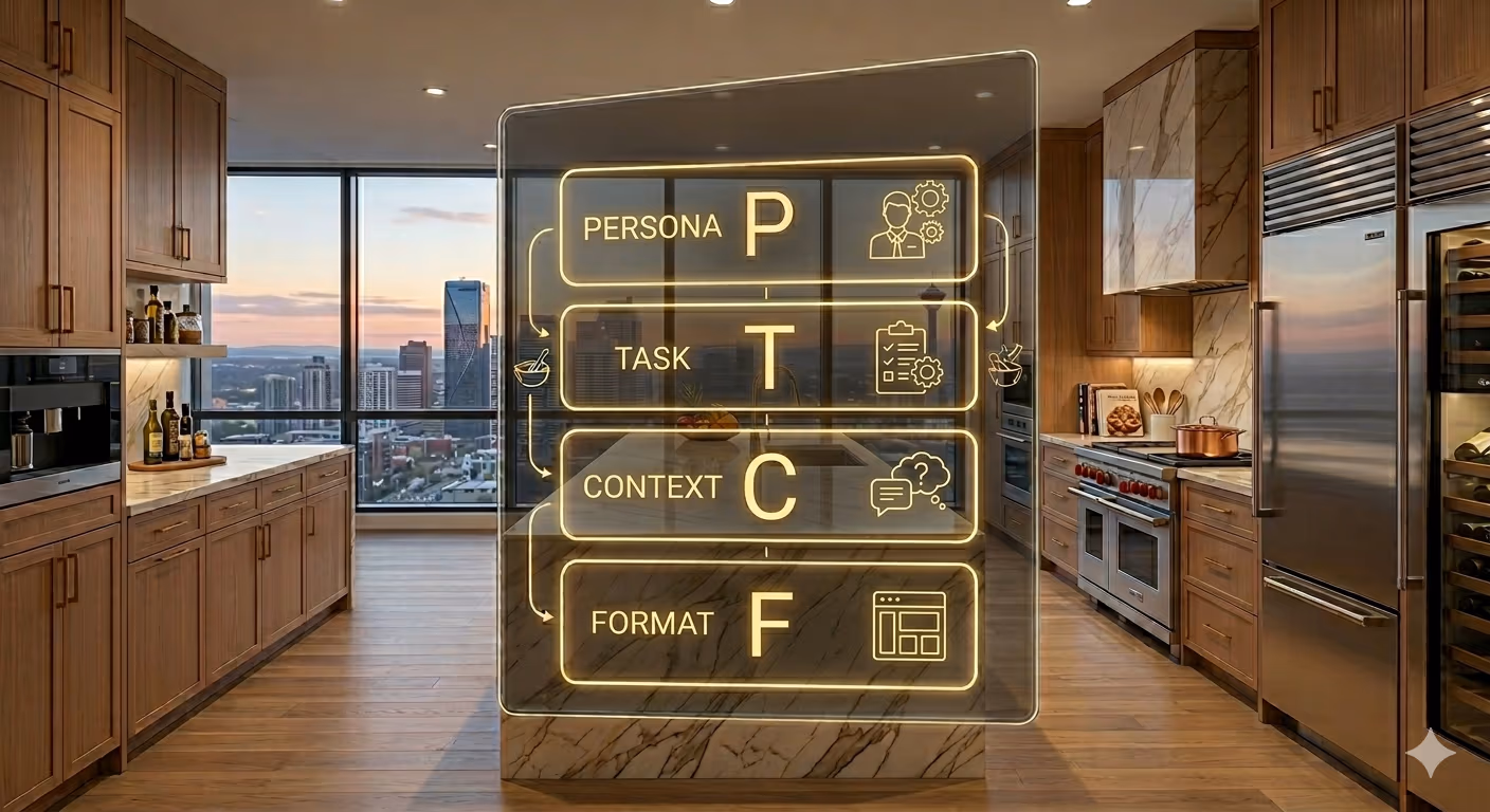 prompting image in kitchen