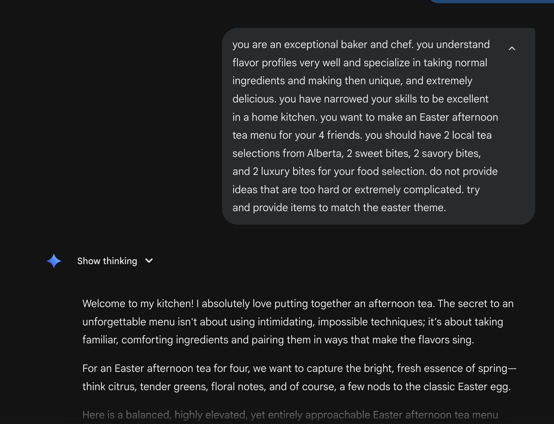 original easter prompt for gemini 